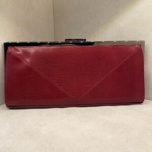 Vintage Red Via Spiga Clutch